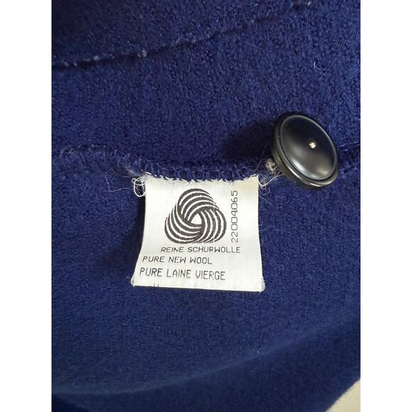 Geiger Collection Austrian Blue Boiled Wool Jacket 44 Made in Austria Vintage 12 - Picture 10 of 15